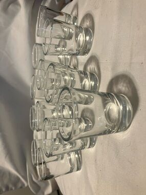 New n beautiful. Set of 12 clear glass 2” shot glasses.
